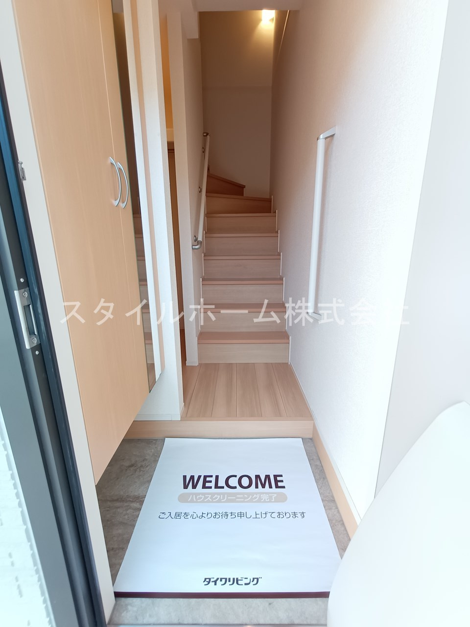 リシュドールＢの玄関