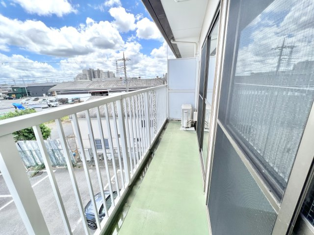 コーポスカイEのバルコニー|※別部屋参考写真
