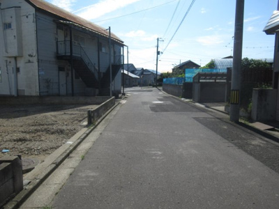 【前面道路含む現地写真】 | 能代市松長布・売地