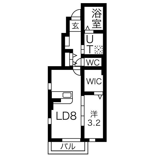 ル・メイユール北夕顔瀬の間取り