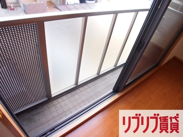 リバーシティ院内のバルコニー