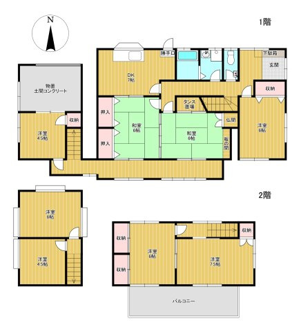 吉田中古住宅の間取り