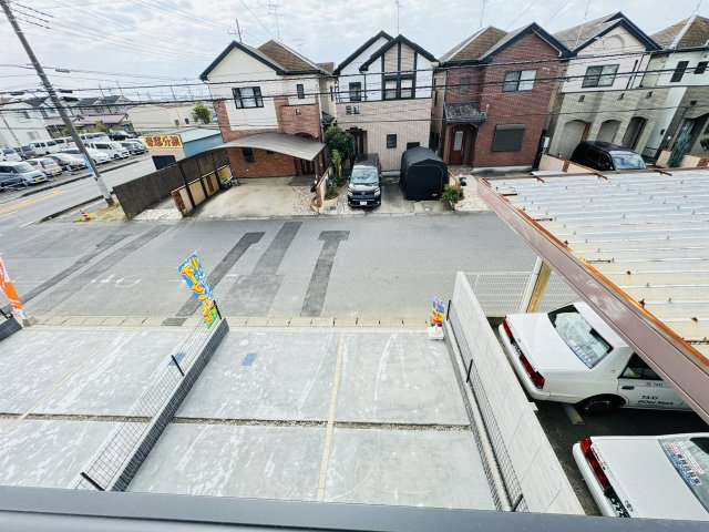 松戸市栄町西５丁目新築戸建【古ヶ崎小学校：7分】の展望|バルコニーより道路側眺望