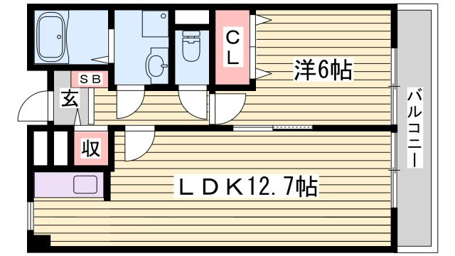 リフティ白水の間取り