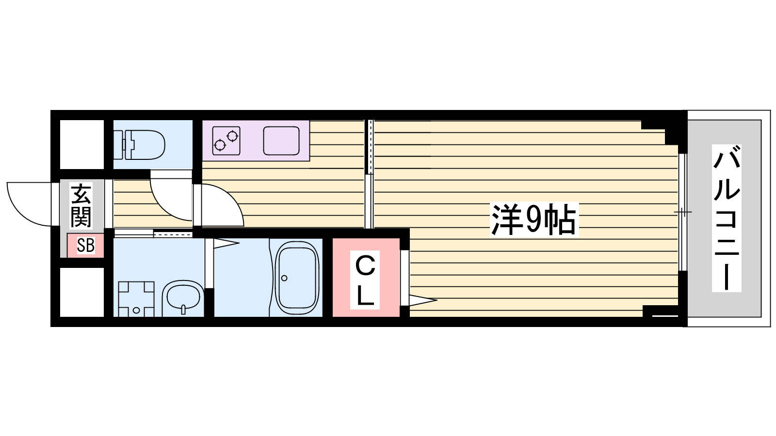 神戸市西区宮下１丁目の賃貸マンションの間取り