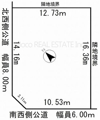 【区画図】 | 北見市田端町新築住宅