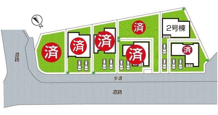 神戸市西区伊川谷町有瀬　第1期　未入居の区画図|全７区画
