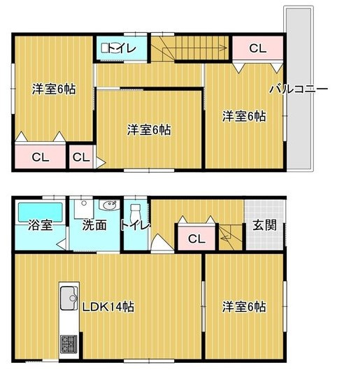 【参考プラン】 | K11826-2号地大宮 | 1階：約48.6㎡、2階：約40.5㎡、延床：89.1㎡、1,490万円、外構費別途要
