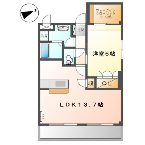 Ｗｅｓｔ Ｈｉｌｌｓ 弐番館の間取り