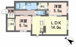 【間取り】 | Ｓ－ｒｏｏｍ曰佐　西館