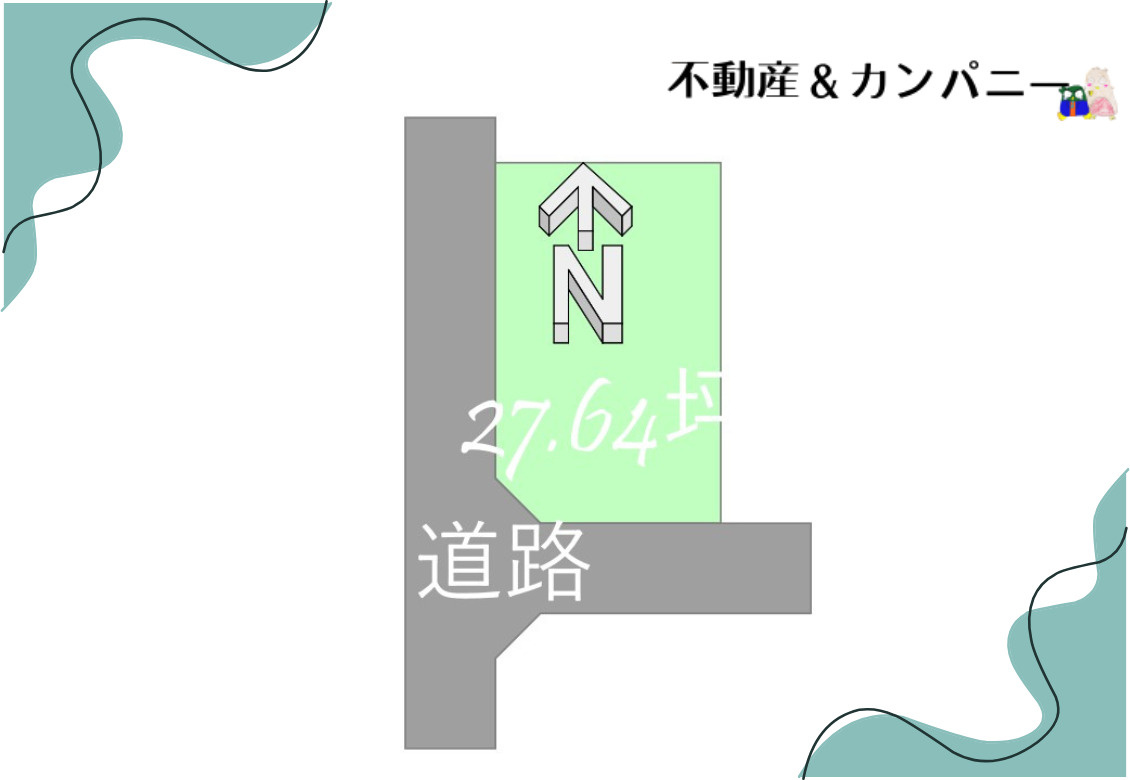 メルティータウン東野　モミジの家(1号棟)　東野5丁目分譲戸建(全4棟)の区画図