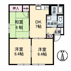 クレールT・Sの間取り