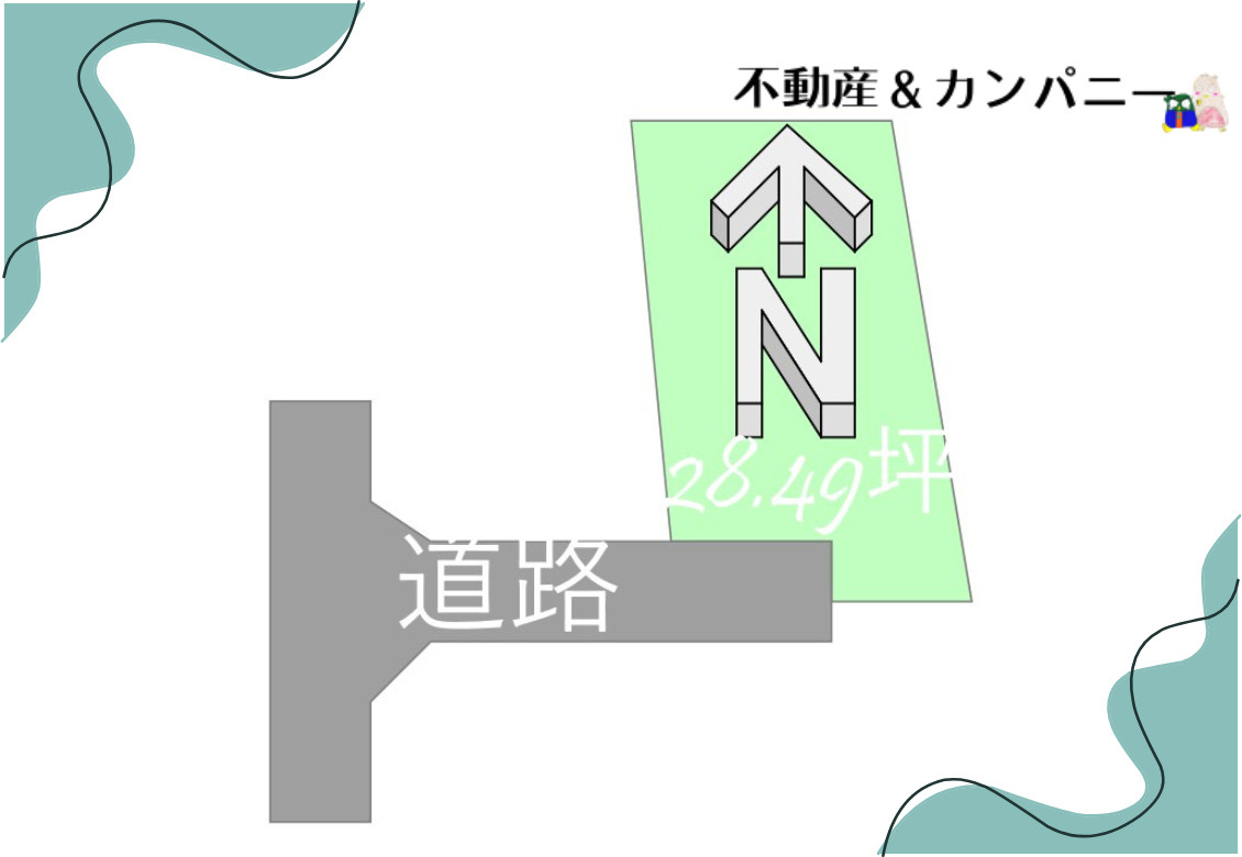 メルティータウン東野　アオダモの家(2号棟)　東野5丁目分譲戸建(全4棟)の区画図
