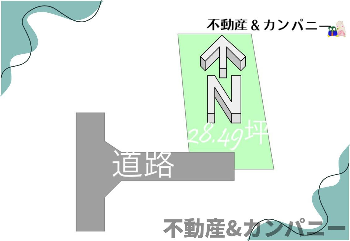 メルティータウン東野　アオダモの家(2号棟)　東野5丁目分譲戸建(全4棟)の区画図