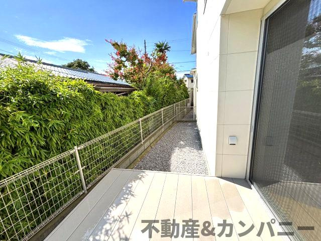 メルティータウン東野　ヤマボウシの家(3号棟)　東野5丁目分譲戸建(全4棟)の庭|簡単な家庭菜園も楽しめるお庭です