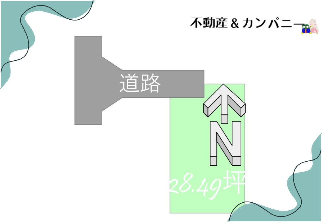 メルティータウン東野　ヤマボウシの家(3号棟)　東野5丁目分譲戸建(全4棟)の区画図