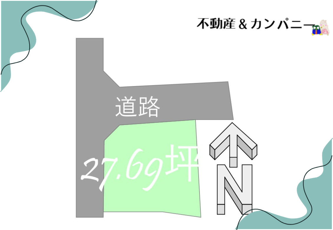 メルティータウン東野　コナラの家(4号棟)　東野5丁目分譲戸建(全4棟)の区画図