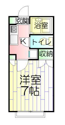 【間取り】 | ステラ２１０ | 7帖の広々としたお部屋
