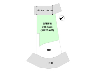 宝塚市仁川高丸1丁目売り土地の間取り