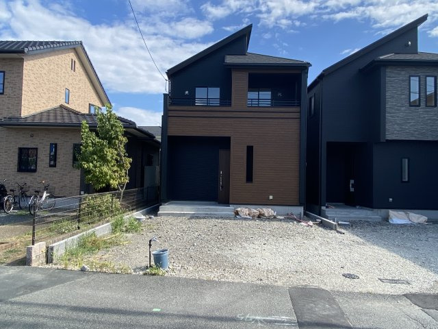 木津八ケ坪　新築戸建の外観|落ち着いた雰囲気の外観です