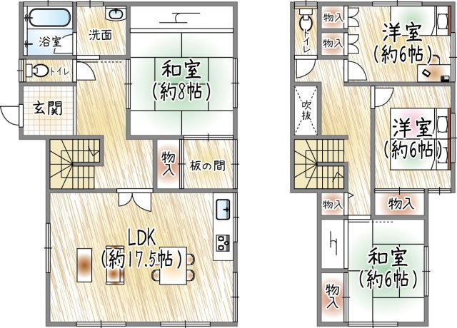 苦楽園三番町の間取り