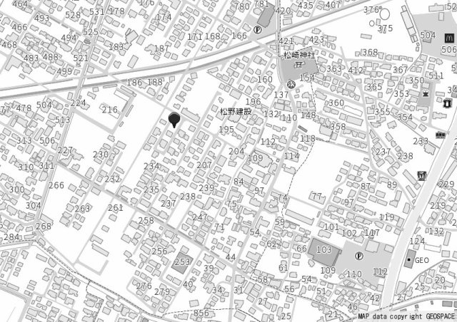 売土地　八代市松崎町グレイスタウン9号地の地図