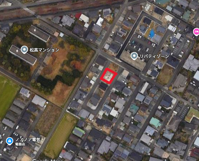 売土地　八代市松崎町グレイスタウン9号地の地図