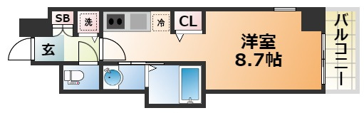 シャーメゾン神戸の間取り