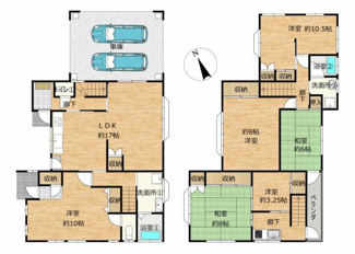 【間取り】 | 宮長（リフォーム済）