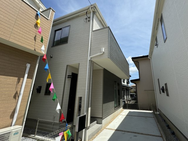 柏市豊住４丁目新築戸建【柏第八小学校：8分】の外観|2号棟外観・完成済み内覧可能です！