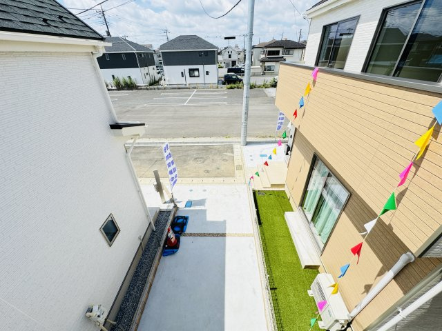 柏市豊住４丁目新築戸建【柏第八小学校：8分】の展望|バルコニーより道路側眺望