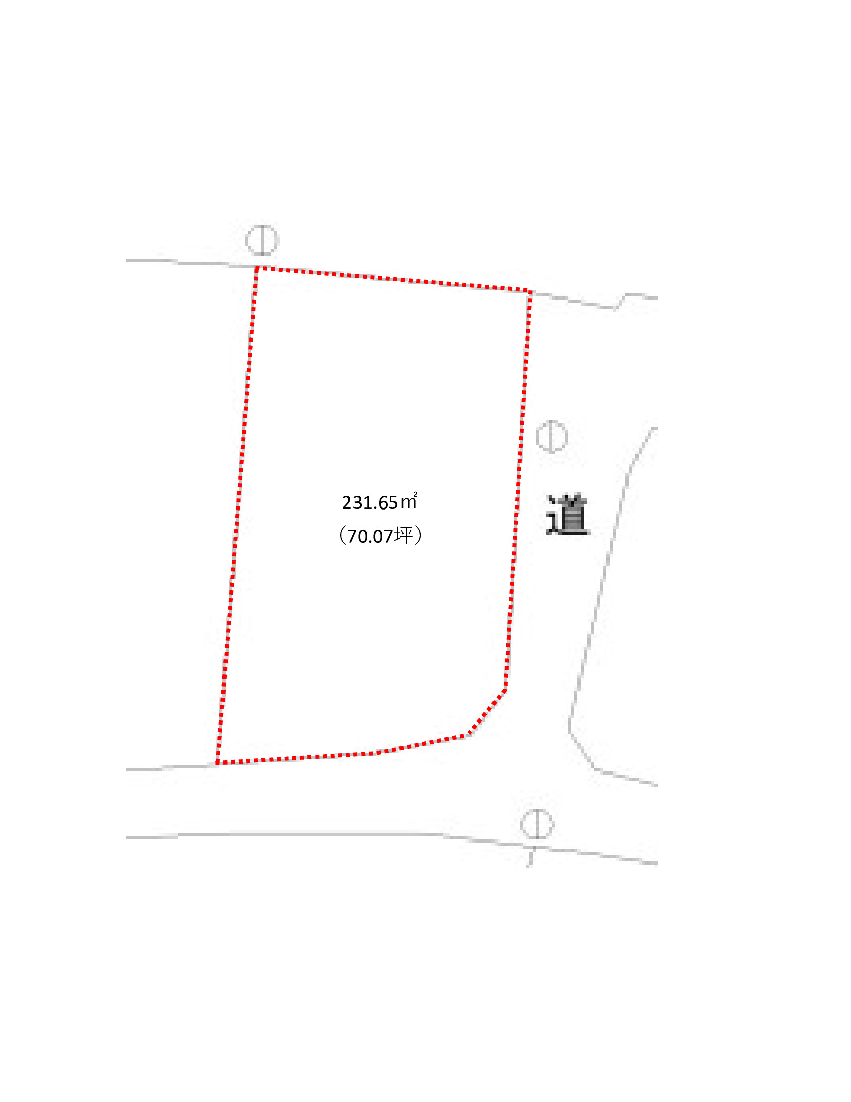 南アルプス市鏡中條70坪売地