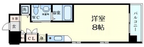 【間取り】 | エスリード御堂筋梅田