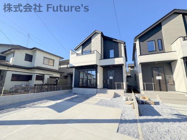 流山市西平井　新築戸建　全2棟　2号棟の外観|スーパーや小学校も近く、子育てしやすい立地です