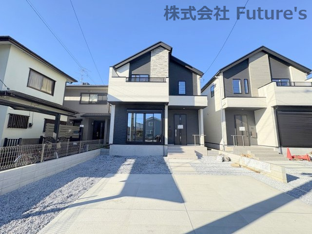 流山市西平井　新築戸建　全2棟　2号棟の外観|2024年9月築・全2棟！流鉄流山線「平和台」駅徒歩8分の好立地