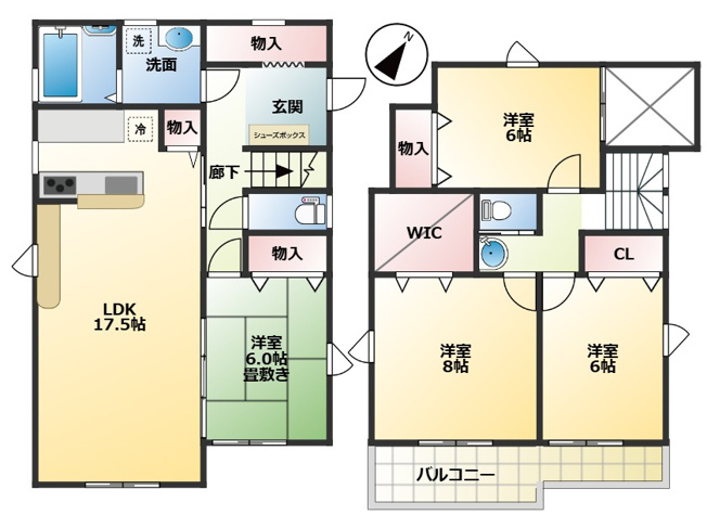 【間取り】 | 君津市人見中古戸建