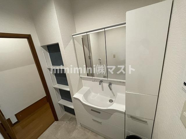 大阪市阿倍野区松崎町３丁目の賃貸マンションの洗面所