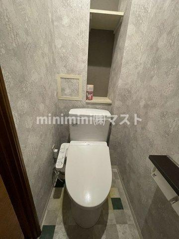 大阪市阿倍野区松崎町３丁目の賃貸マンションのトイレ