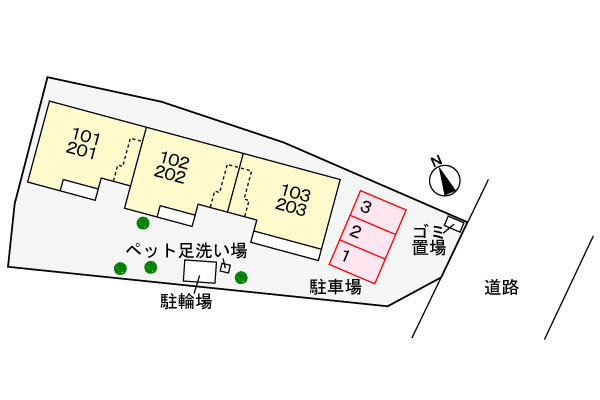 フレグランスの区画図