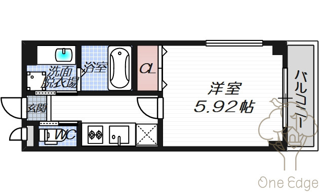 ローゼオ天神橋六丁目の間取り