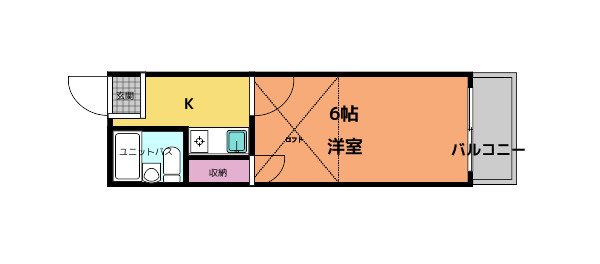 法蓮町第3マンションの間取り