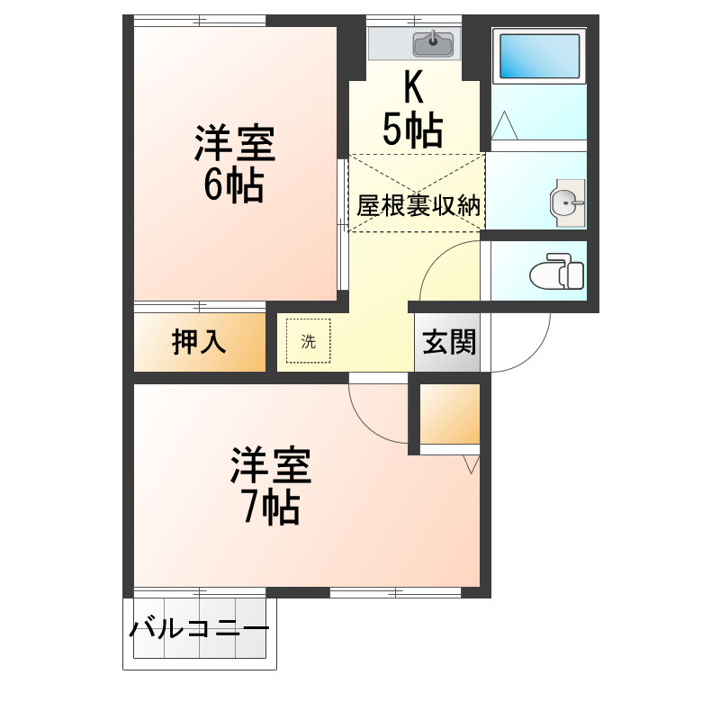 メモリーハイム2の間取り