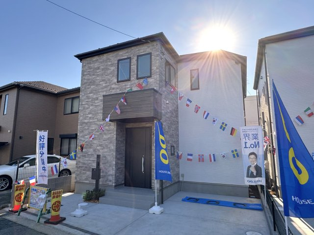 松戸市八ヶ崎５丁目新築戸建（八ヶ崎14期）の外観|2号棟外観・完成済み内覧可能です！