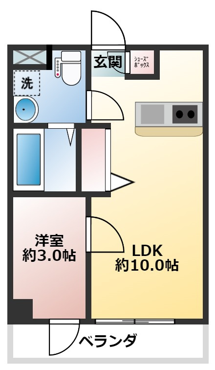 キャッスル萩山の間取り