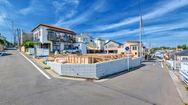 横浜市南区六ツ川２丁目の新築一戸建の外観|陽当りの良さが伝わります！
是非、現地にてご確認下さい。