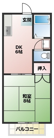 第3晴美ハイツの間取り