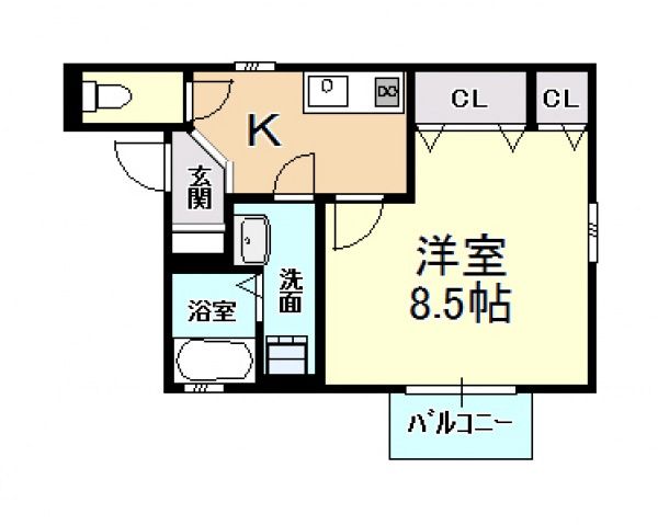 【間取り】 | サニーハウス法善寺