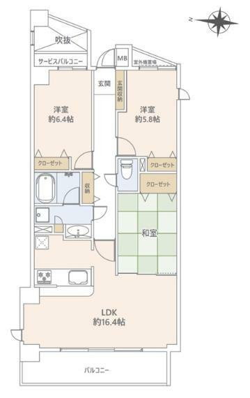 藤和ガーデンハウス葉山の間取り