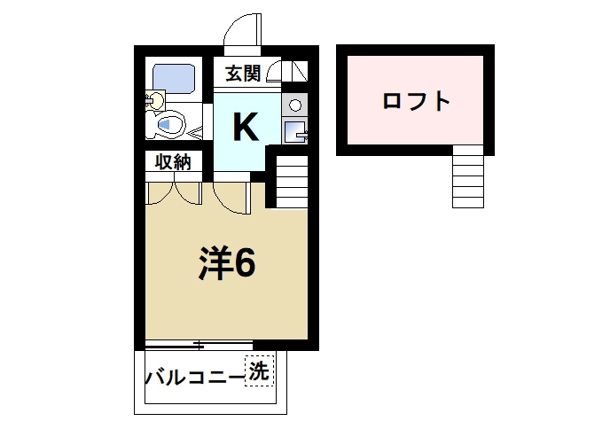 シティパレス新大宮P-5の間取り