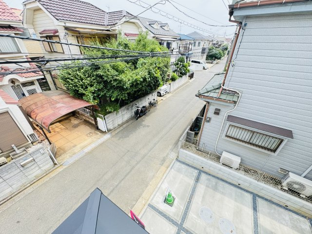 鎌ケ谷市北中沢２丁目新築戸建（北中沢７期）の展望|バルコニーより道路側眺望